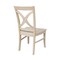 International Concepts Set of 2 Vineyard Curved X Back Chairs, Unfinished C-14P - alternate 3